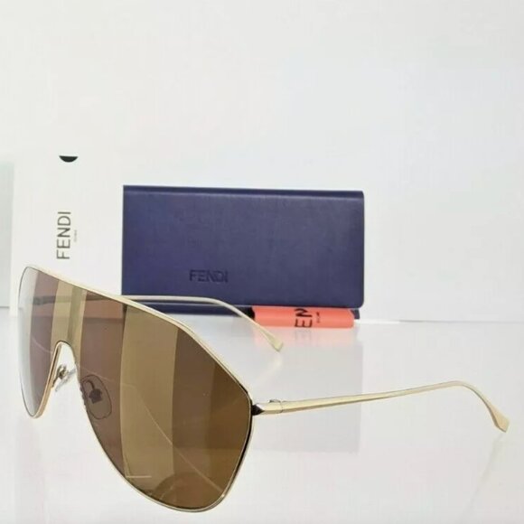 Authentic Fendi Gold Unisex Sunglasses